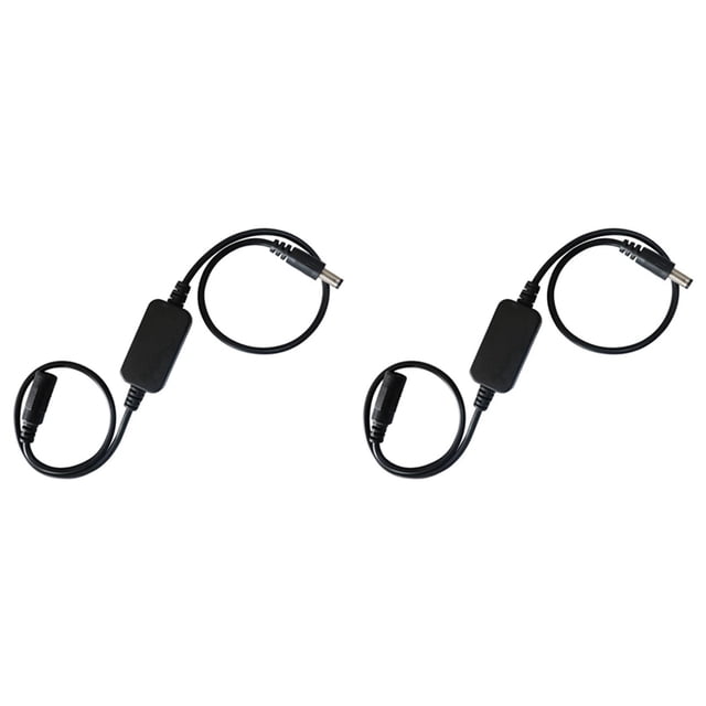2X Outil de Réinitialisation de Routeur à Redémarrage Automatique 24 Heures, Minuterie d'Alimentation CC, Modem Fibre pour Routeur, Gestionnaire d'Alimentation CC Noir, 2 x Ligne de Redémarrage de Routeur, Noir