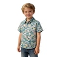 thumbnail image 1 of Chemise Hawaïenne pour Garçons, Manches Courtes, Imprimé Floral, Haut pour Tout-Petit, 1 Pce, 1 of 9