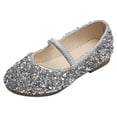thumbnail image 1 of Children Princess Girls Dance Leather Shoes Sequined Soft Bottom Baby Shoes, 1 of 9