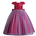 thumbnail image 1 of Princess Robe pour Filles Robe pour Enfants Filles Sans Manches Princess Robe Papillon Robe en Tulle à Paillettes Robe Tuftée, 1 of 9