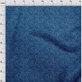 thumbnail image 3 of oneOone Viscose Jersey Fabric Geometric Maze & Rabbit Animal Sashiko Print Decor Fabric Printed BTY 60 Inch Wide, 3 of 5