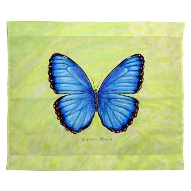 Betsy Drake TP348 24 x 30 Po. Crochets Muraux Extérieurs Bleus Morpho