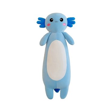 Long Axolotl Stuffed Animal Salamander Plush Pillow, Soft Axolotl Plush Toy for Boys Girls Gifts for Christmas