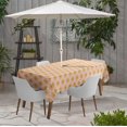 thumbnail image 2 of Vargottam Indoor/OutdoorTablecloth58x102 Inch RectangleTablecloth with Umbrella Hole and Zip- Waterproof PatioTableCloths- TableCovers for Backyard RectangularTable- Peach, 2 of 5