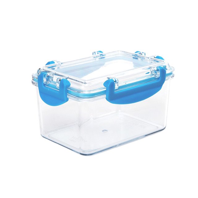 facefd Girls' INS Sealed Storage Transparent Mini Storage Box Salad Snacks Fruit Preservation Box Desktop Storage and Organization