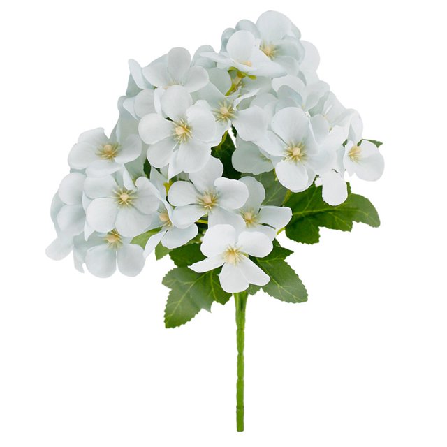 5-branch Artificial Flower Bouquet Simulation Floral Decor Wedding Party Cloth Fake Flower Home Decor, Light Blue Workhe