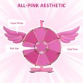 thumbnail image 2 of WinSpin 12" Pink Angel Prize Wheel Tabletop Spinning 8 Slots Party Events Club, 2 of 9