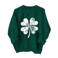 thumbnail image 1 of Jolis Hauts à Manches Longues pour Garçons et Filles avec Imprimé de la Saint-Patrick, Chandail à Col Rond pour Tenue Décontractée d'École, 1 of 3