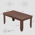 thumbnail image 2 of 63" Rectangular Dining Table with Scratch-Resistant Laminate Top, Sturdy Kitchen Table for 6 with Adjustable Leveling Feet, Easy Assembly，Chair not included, 2 of 8