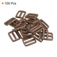 thumbnail image 3 of Unique Bargains Olive Green Tri-Glide Slide Buckles Webbing Strap Fastener (100 Pack), 3 of 5