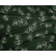 thumbnail image 5 of oneOone Tissu Polyester Spandex Vert Foncé Feuilles Matière de Robe Tissu Imprimé Tissu au Mètre 56 Pouces de Large, 5 of 5