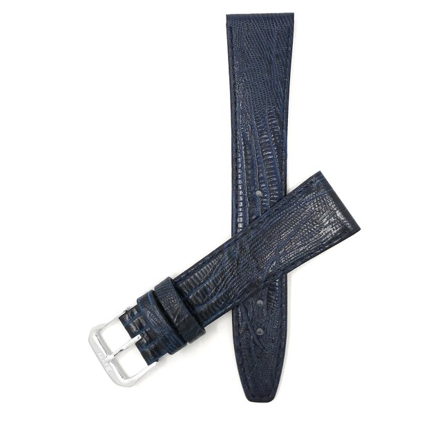 16mm Womens', Slim, Lizard Style, Leather Watch Band Strap