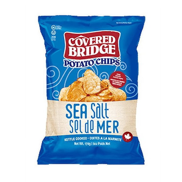 170g Covered Birdge Sea Salt Potato Chips 12 Pack