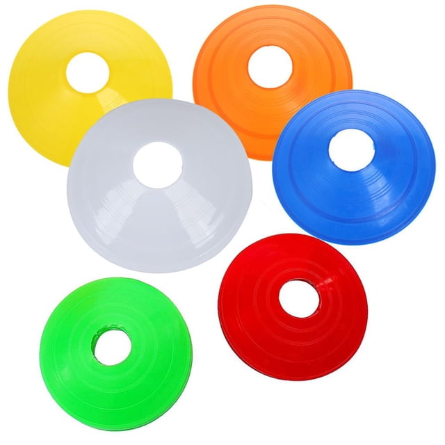 10 Pcs Cônes de Soccer Soucoupe Soccer Entraînement Croisé Sports Marqueur Spatial Monument