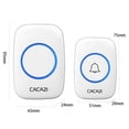 thumbnail image 4 of Wireless Doorbell Receiver Transmitter Battery Powered Simple Outside Waterproof Intelligent Remote, 4 of 8