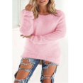 thumbnail image 1 of Chandail en Molleton Duveteux d'Hiver pour Femmes, Chandail Simple, Hauts, Blouse, 1 of 3