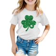 thumbnail image 4 of WEAIXIMIUNG T-Shirts pour Adolescentes 12-14 Ans Tendance Manches Courtes Été Col Rond T-Shirt Coupe Décontractée Basique 8-9 Ans, 4 of 4