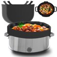 thumbnail image 2 of MesaSe Doublure en Silicone pour Mijoteuse 2 Pcs pour Casserole 6 Qt 8 Qt, Doublure d'Insertion Réutilisable pour Mijoteuse avec Poignée, Insert en Silicone Étanche pour Mijoteuse pour la Cuisson, 2 of 9
