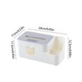 thumbnail image 3 of TIMIFIS Plastics Tissue Organizer, Paper Towel Box Plastic Paper Towel Box Rose Decoration Living Room Dining Room Home Paper Towel Box Wet Proof Wear Difficult Environmentally Friend Desk Organizer, 3 of 6