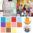 thumbnail image 3 of Clearance Sale Sticky Notes 3x3 Inches, 4 Pads Self-Stick Notes Bright Colors Sticky Notes, Post Notes for Study, Works, Daily Life Schools Supplies - Lemon Yellow, 3 of 7