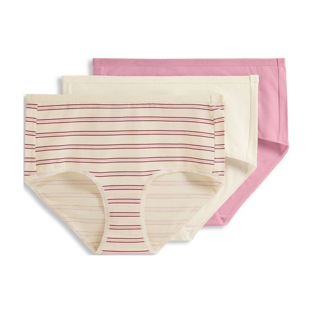 Jockey Culotte Moderne pour Femmes en Coton Biologique Extensible à Logo - Lot de 3