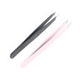 thumbnail image 1 of Eyebrow Tweezers 2Pcs Stainless Steel Eyebrow Facial Hair Removal Tweezers, 1 of 7