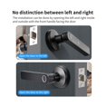 thumbnail image 4 of Smart Fingerprint Lock Password IC Card Handle Dead Bolt Home Wooden Metal Door Latch, 4 of 5