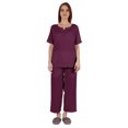 thumbnail image 1 of Inkmeso Ensemble de Pyjama à Manches Courtes pour Femmes, T-Shirt Henley et Ensemble de Vêtements de Nuit, 1 of 7
