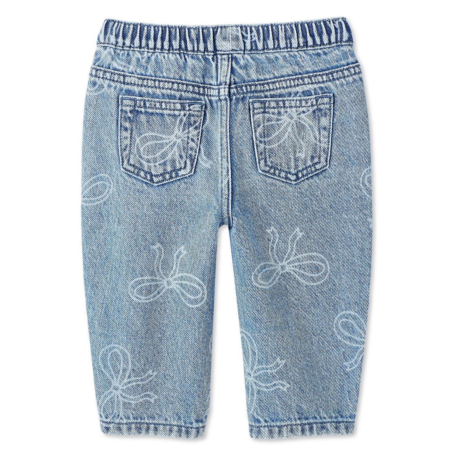 Jean à jambe coupe baril George pour bébés filles