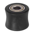 thumbnail image 1 of Unique Bargains Poulie de Chaîne 10mm Guide de Roue Concave pour Porte Coulissante de Vélo Noir, 1 of 6