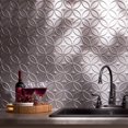 thumbnail image 4 of FASÃ„DE Rings Decorative Vinyl 18in x 24in Backsplash Panel in Argent Silver (5 Pack), 4 of 15