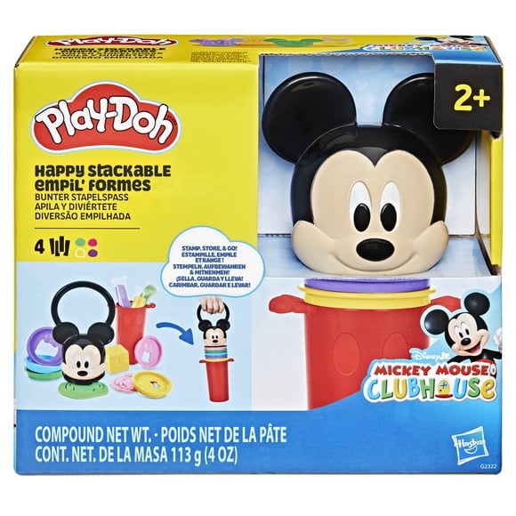 Play-Doh Disney Junior Happy Stackable Playset, Kids Arts & Crafts Toys for Girls & Boys 2+