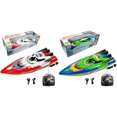 thumbnail image 2 of QualitChoice Modèle de Bateau Télécommandé Électrique Haute Vitesse pour Amusement et Endurance Peut Vert, 2 of 6
