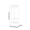 thumbnail image 3 of Jubipavy Coat Rack Freestanding Closet Organizer Hall Tree With 2 Storage Shelves Corner Storage Organizer For Entryway Bedroom, 3 of 8