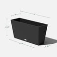 thumbnail image 2 of Veradek Pure Series Midori 31" Planter 2 Pack Black, 2 of 14