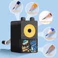 thumbnail image 4 of SIYTUAU Black Cartoon Pencil Sharpener With Safe Rounded Edges Plastic Construction For Various Pencil Types Childrens Sharpening Tool D, 4 of 6