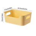 thumbnail image 3 of pstuiky Storage Box Kitchen Organizer & Pantry Bin for Snacks, Utensils & Spices Reusable Plastic Container with Handle, Beige, 3 of 6