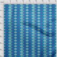 thumbnail image 3 of oneOone Polyester Lycra Blue Fabric Scales Geometric Sewing Craft Projects Fabric Prints By Yard 56 Inch Wide, 3 of 4