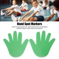 thumbnail image 3 of 3 Pairs Hand Shaped Floor Markers, PVC Lightweight Portable Non Slip Hand Spot Markers For Kindergarten, 3 of 8