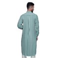 thumbnail image 4 of Atasi Kurta Traditionnel en Rayonne Imprimée à Col Mandarin pour Hommes Chemise Décontractée, 4 of 6