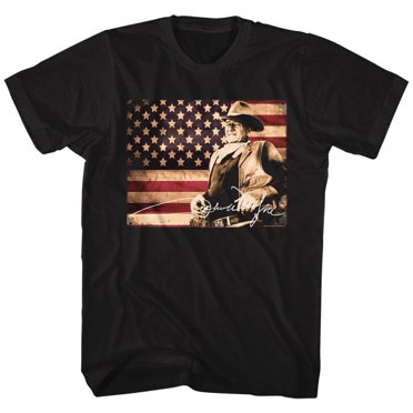 John Wayne Icons Tin Sign Adult Short Sleeve T Shirt