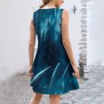 thumbnail image 4 of Ovzne Robes d'Été pour Femmes Robe de Vacances Printemps et Été pour Femmes Bouton Col en V Robe à Bretelles Grande Taille Robe Maxi Imprimée Liquidation, 4 of 5
