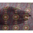 thumbnail image 4 of oneOone Viscose Chiffon Fabric Leaves & Floral Block Printed Fabric 1 Yard 42 Inch Wide, 4 of 4