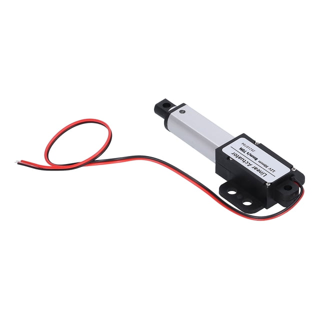 Fdit Mini Vérin Linéaire, Vérin Linéaire DC 12V Course 30mm Faible Bruit Protection contre les Courts-Circuits Vis Type T Mini Vérin Électrique à Mouvement Linéaire