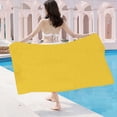 thumbnail image 4 of C-80 Yellow Yellow Beach Towel Large 31 5X51 2In Polyester Quick Drying Multi Purpose Sports Use #H8C58, 4 of 6