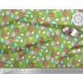 thumbnail image 3 of Soimoi Red Poly Georgette Fabric Stripe & Paisley Print Sewing Fabric Yard 42 Inch Wide, 3 of 3