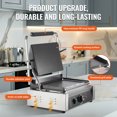 thumbnail image 3 of KFFKFF Professional Panini Press, 1800W Electric Grill for Sandwiches, Made of Stainless Steel, Features Temperature Control & Large 14"x9" Enamel-Coated Plate, Ideal for Burgers, Steak & Bacon, 3 of 9