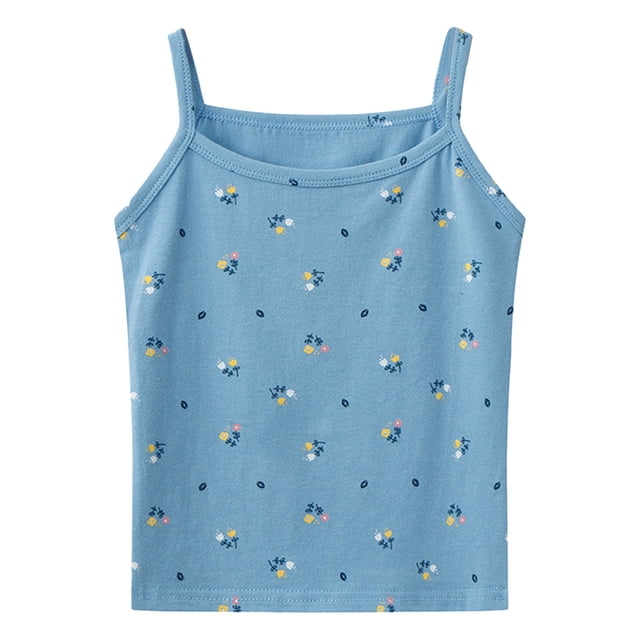 TZEWGL Casual Vest For Child Spaghetti Soft Under Ribbed Knit Tank Clothing For Newborns size 10-12T