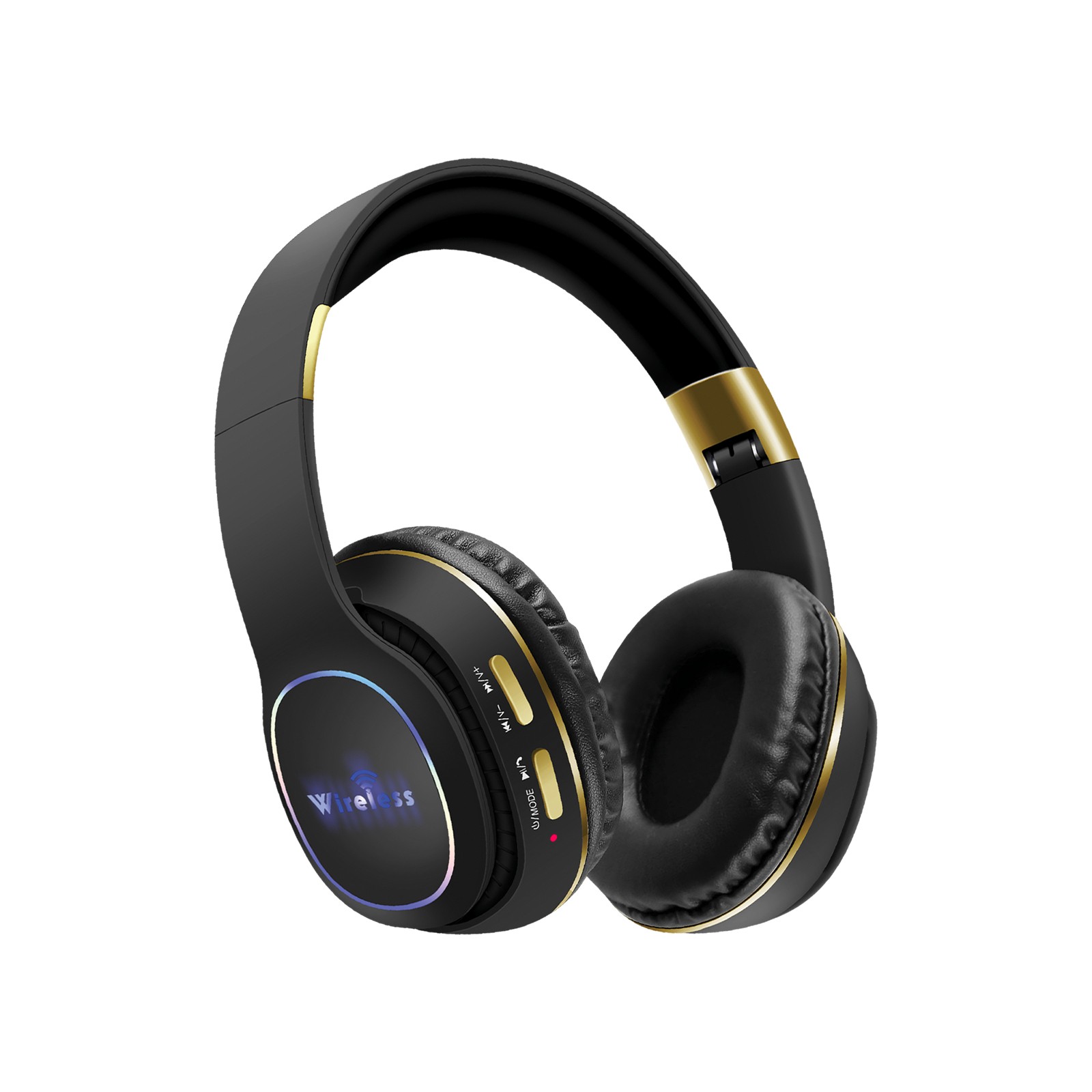Rbaofujie Headphones Headset Subwoofer Mobile Computer Game Music Sports Game Headphones With LED Lights