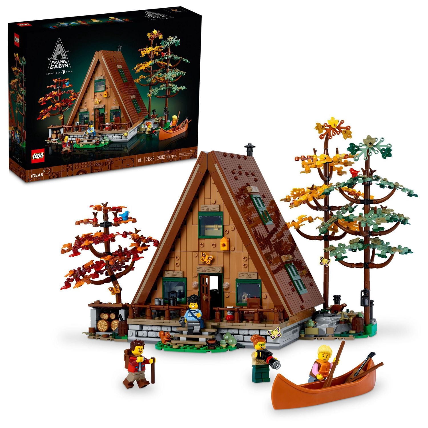 LEGO Ideas A-Frame Cabin 21338 Collectible Model Kit for Adults to Build